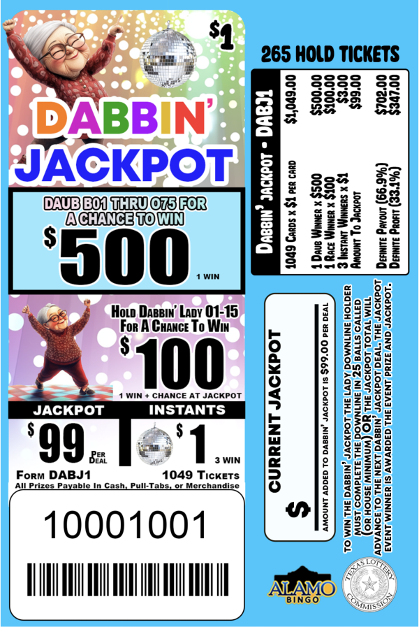 ALAMO: Dabbin' Jackpot (1049 Ct)